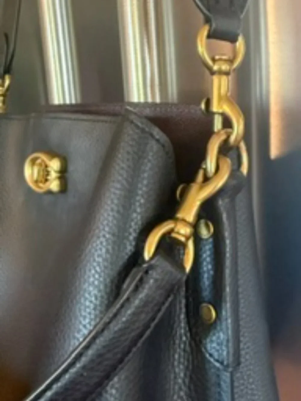 Coach Pebble Leather Small Satchel